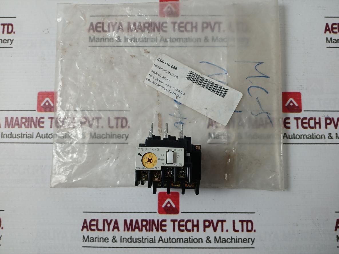 Fuji Electric Tr-5-1n3 Thermal Overload Relay 600v
