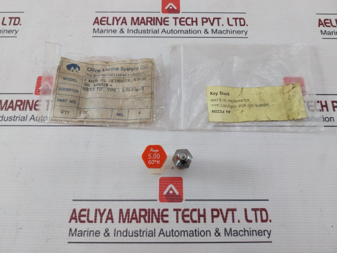 Hago 5.00 Hollow Oil Burner Nozzle