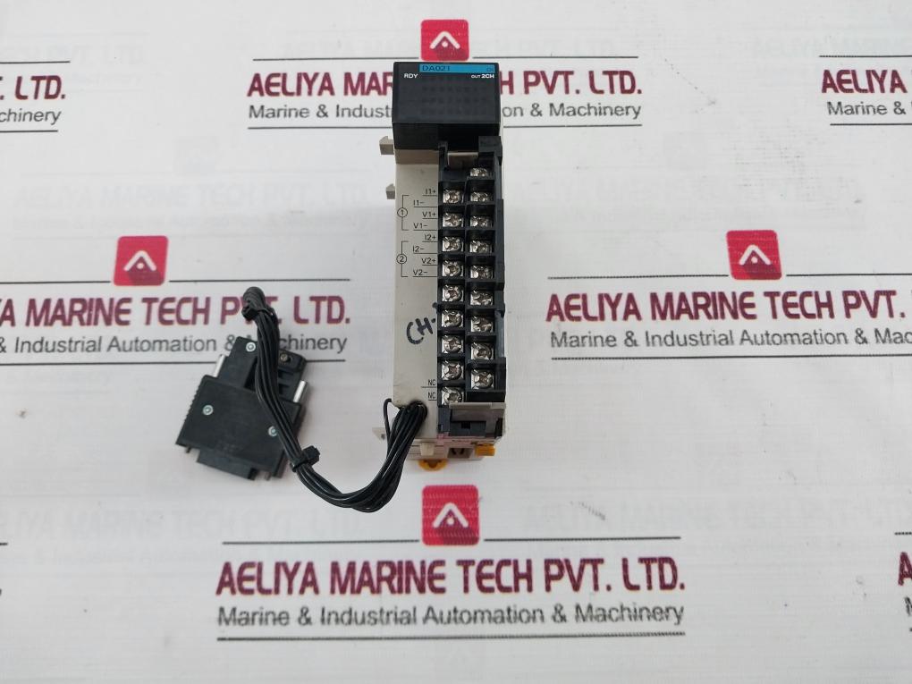 Omron Cqm1-Da021 Analog Output Module 10v