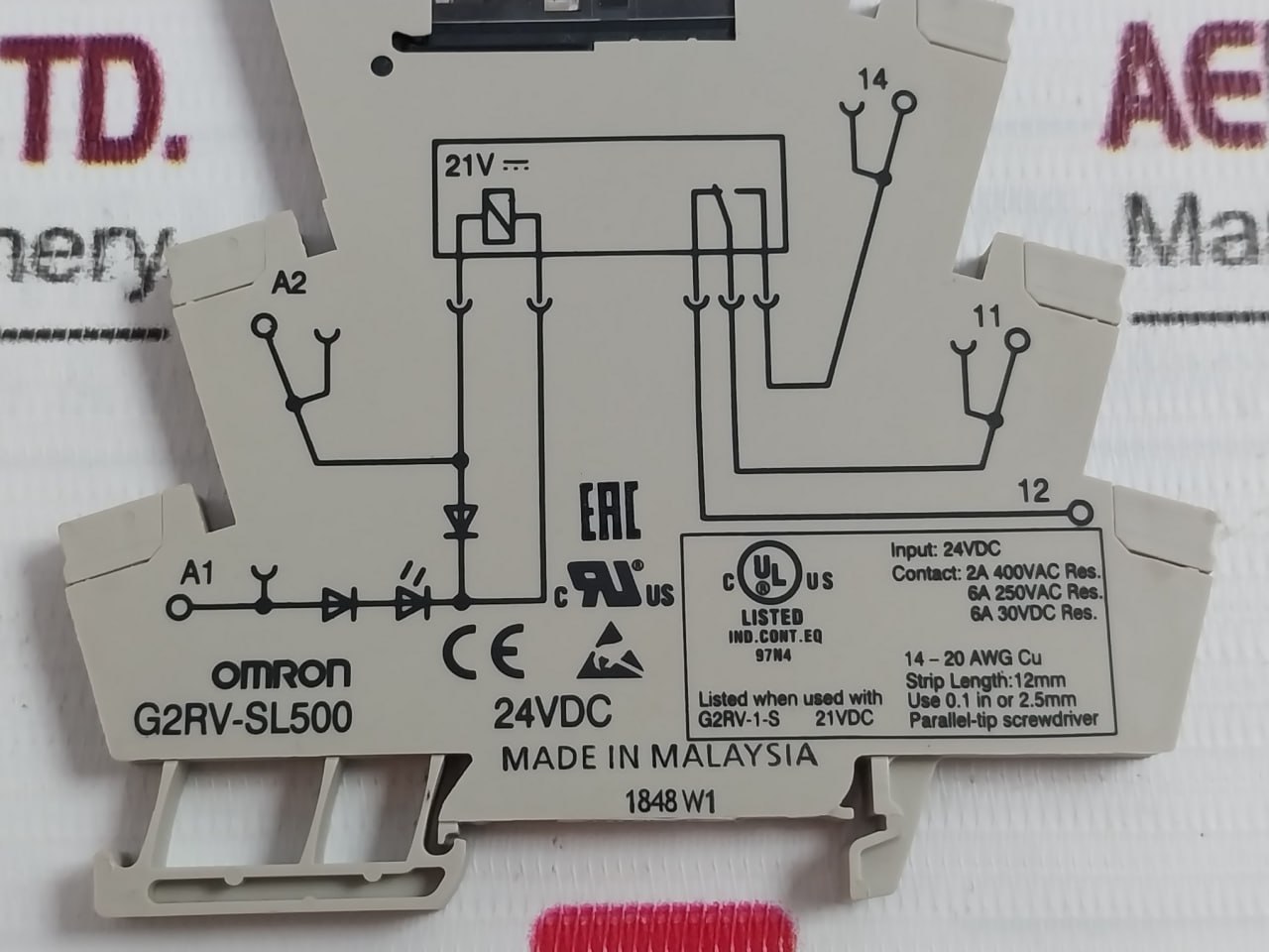 Omron G2rv-Sl500 Interface Relay 400v - Image 7