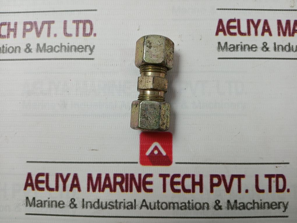 Parker 10-S Tube Steel Double Ferrule Union Fitting - Image 4