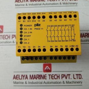 Pilz Pnoz 11 110-120vac 24vdc 7nO 1nC Safety Relay