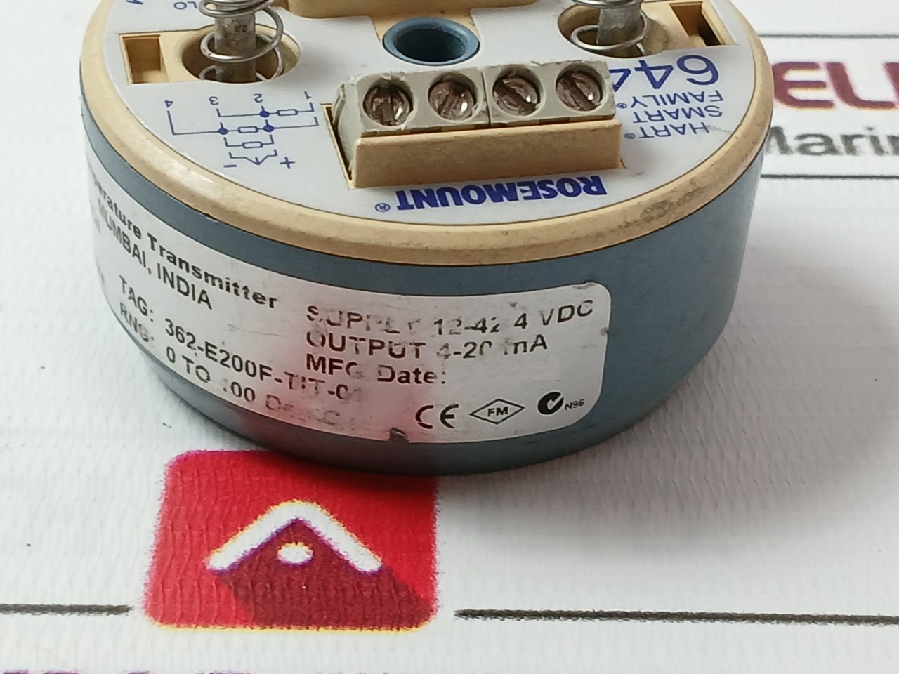 Rosemount 644hanaj8m5q4 Temperature Transmitter 42.2v - Image 5