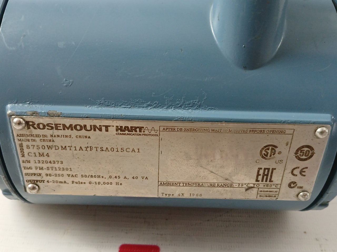 Rosemount 8750wdmt1a1ftsa015ca1c1m4 Magnetic Flow Meter 250v - Image 6