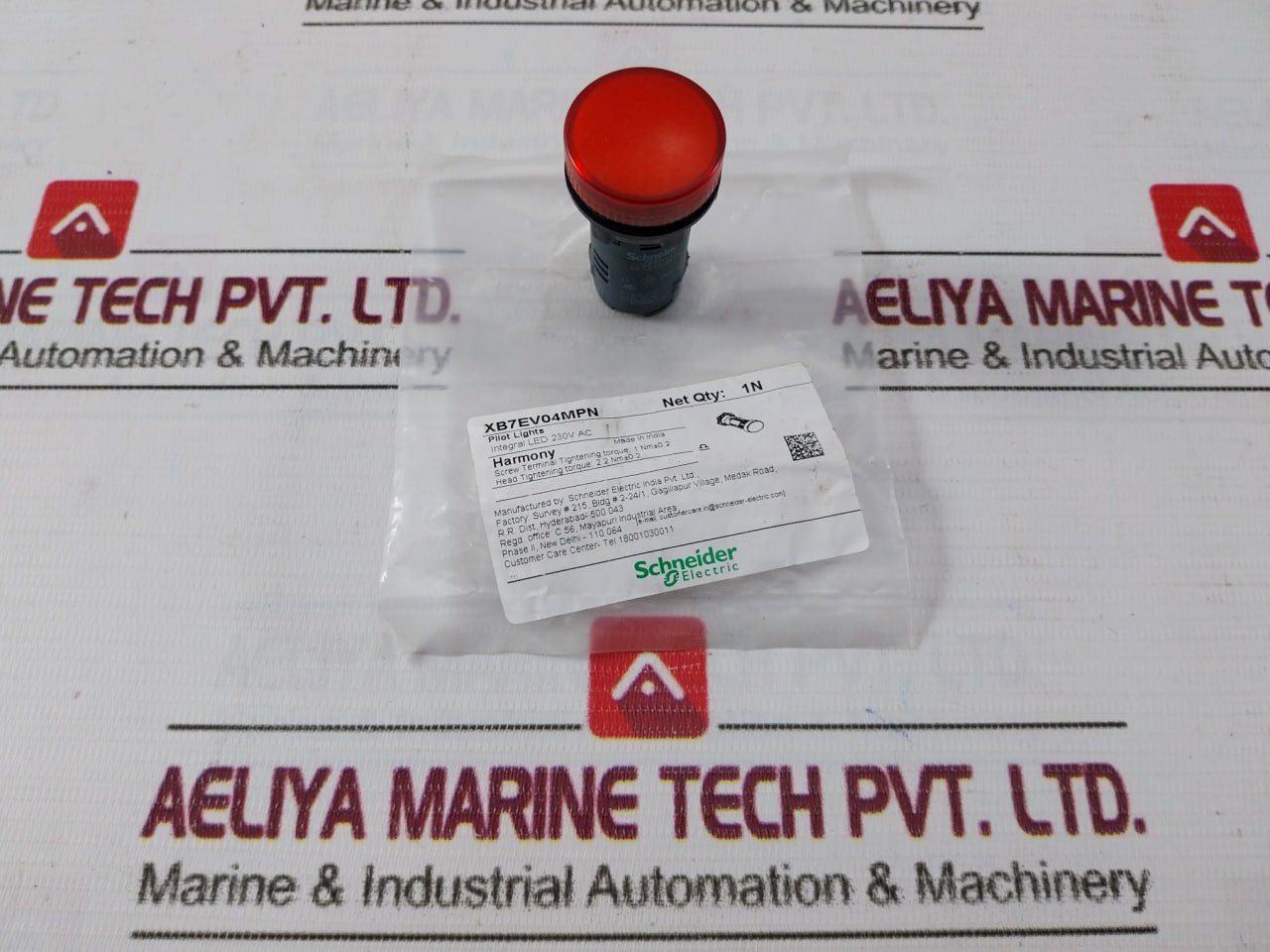 Schneider Electric Telemecanique Xb7ev04mpn Pilot Light 230v