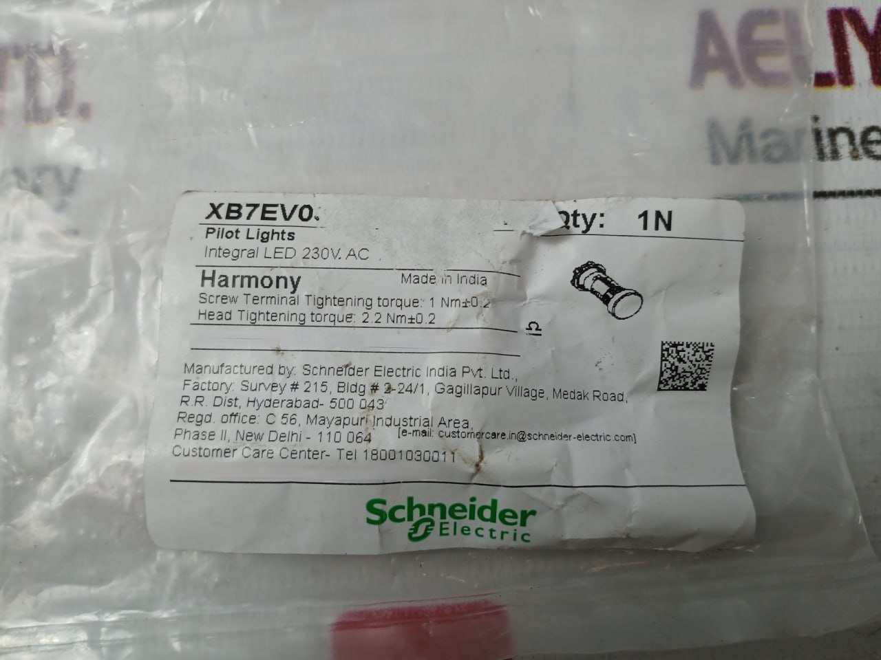 Schneider Electric Xb7ev03mpn Pilot Light 230v - Image 6