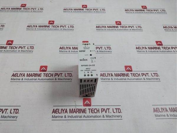Selec Rps60-24-Ce Din Rail Mounted Power Supply 240v