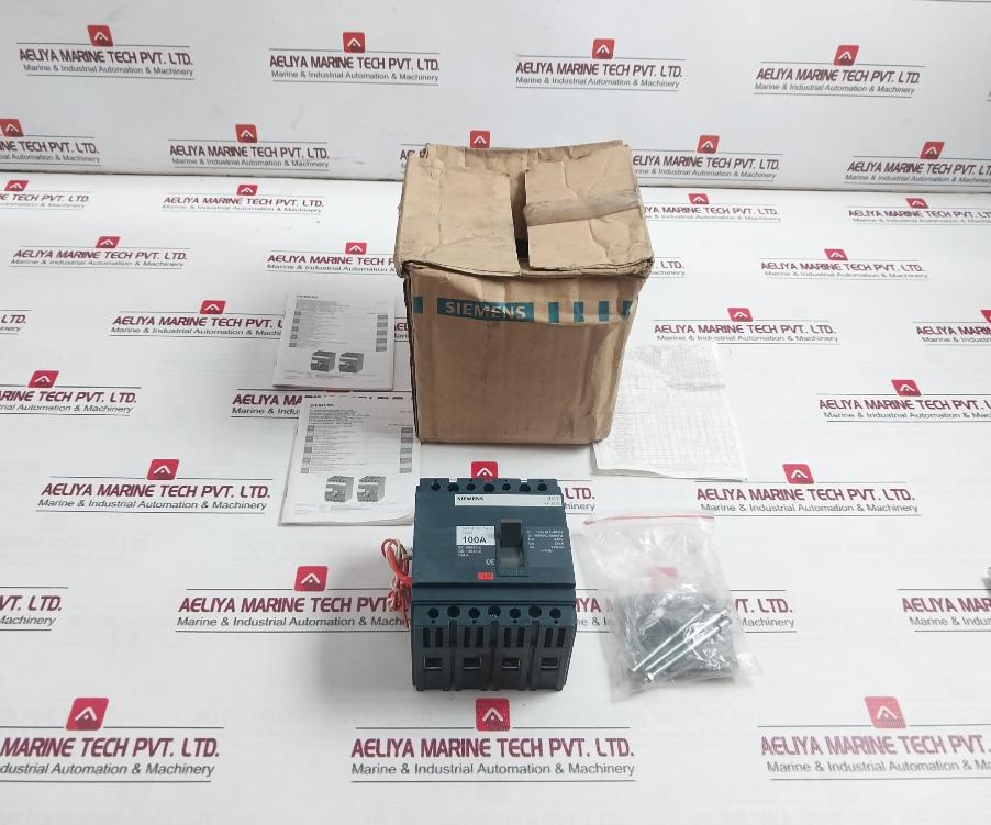 Siemens 3vt8110-1aa04-2ga2 Molded-Case Circuit Breaker 500v