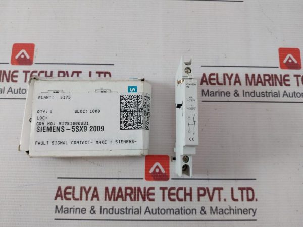 Siemens 5sx9200 Fault Signal Contact 230v