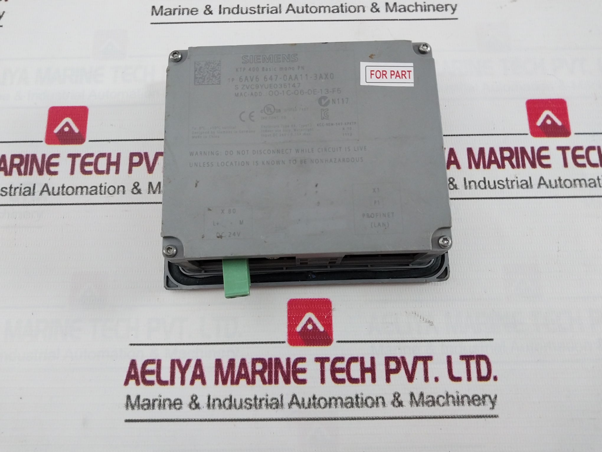 Siemens 6av6 647-0aa11-3ax0 Touch Screen Panel Dc 24v - Image 4