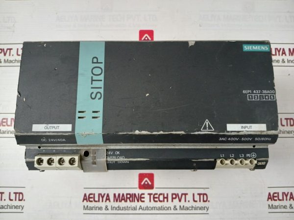 Siemens 6ep1 437-3ba00 Power Supply Module 500v