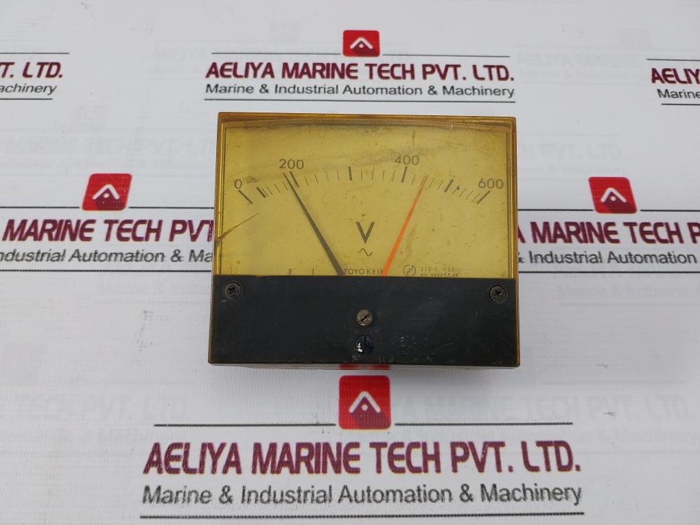 Toyo Keiki Acf-12nb Volt Meter 600v