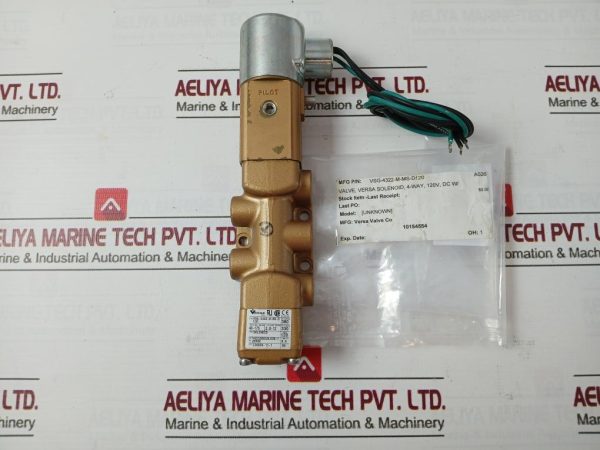 Versa Vsg-4322-M-Ms-D120 Solenoid Directional Control Valve 120v