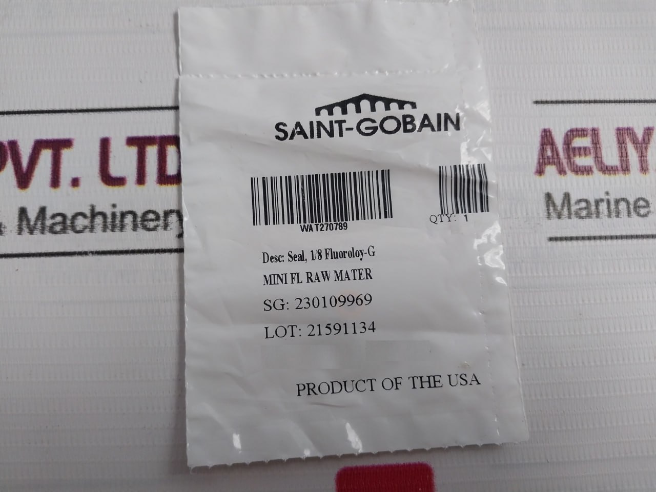 Waters Wat270789 Seal, 1/8 Fluoroloy-G Mini Fl Raw Mater - Image 6