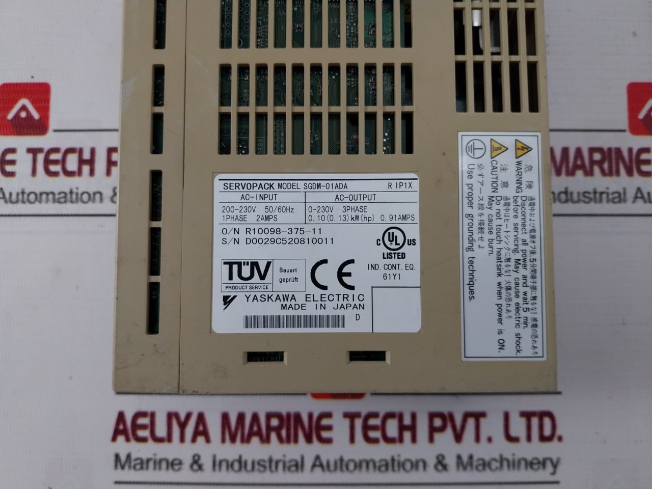 Yaskawa Electric Sgdm-01ada Servo Drive 230v - Image 7