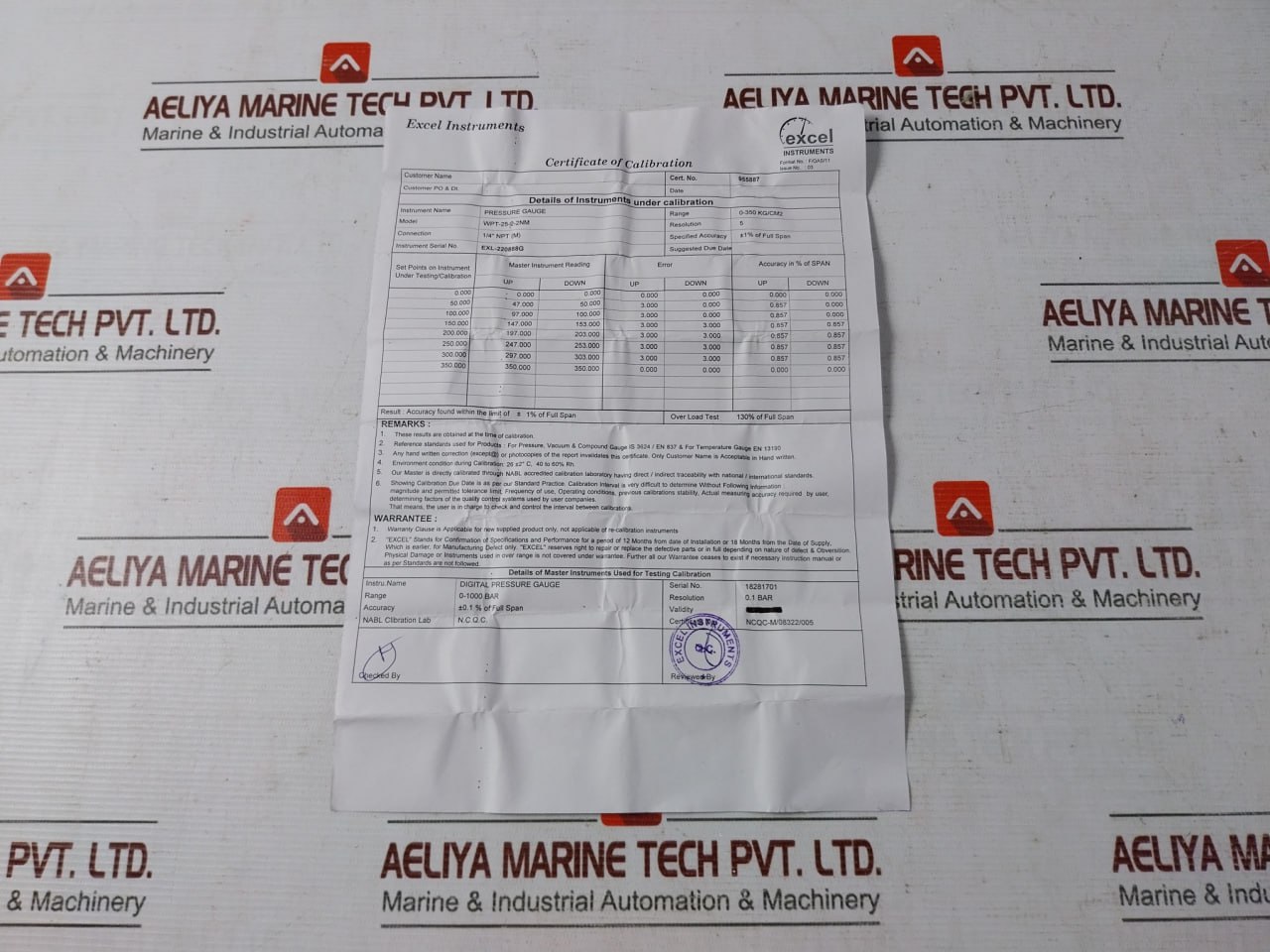 Excel En 837-1 Pressure Gauge - Image 4