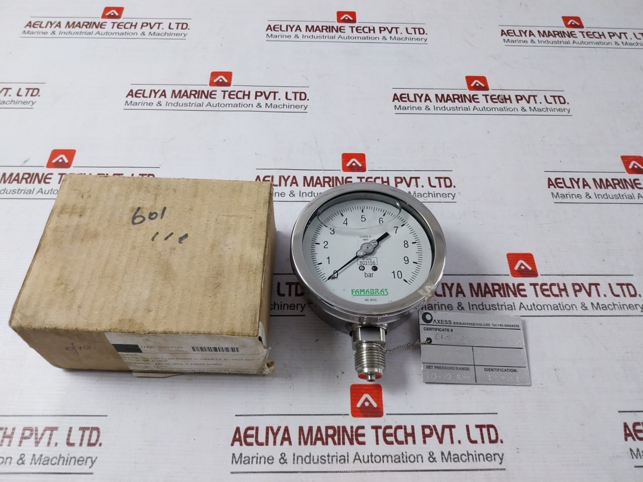 Famabras 14105-1 Pressure Gauge