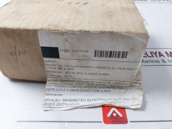 Famabras 14105-1 Pressure Gauge - Image 5
