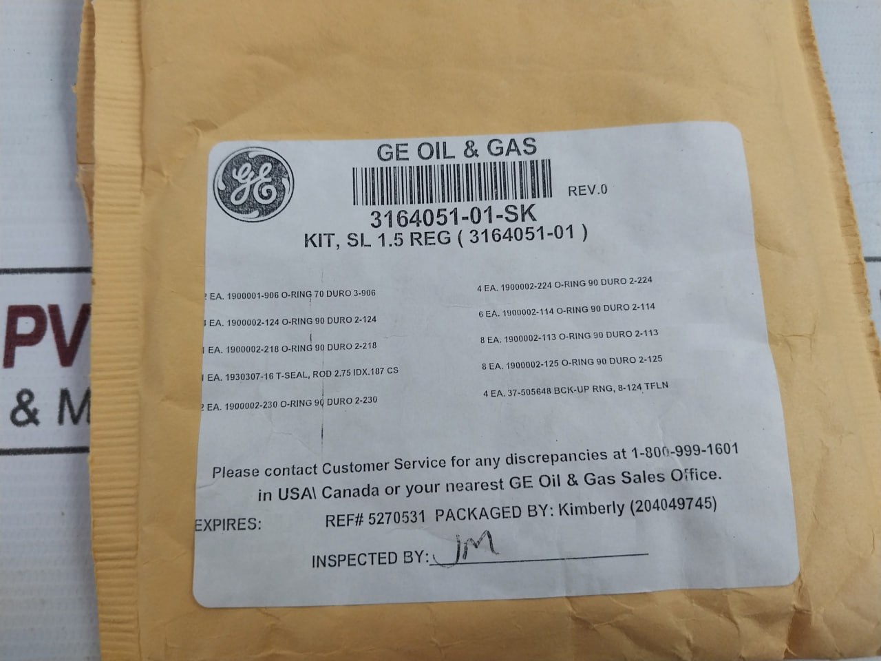 Ge 3164051-01-Sk Seal Kit - Image 5
