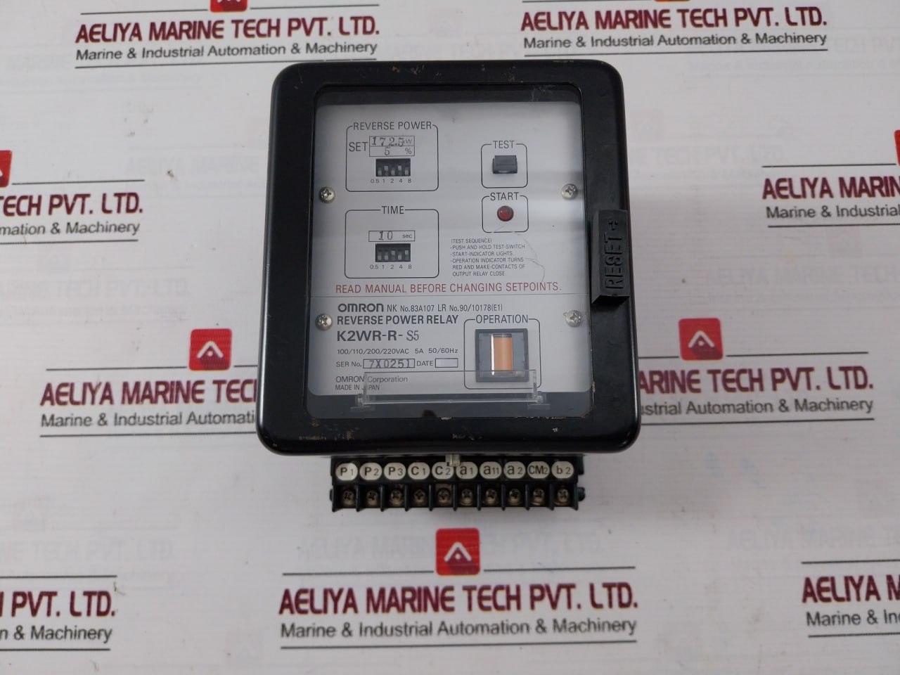 Omron K2wr-R-S5 Reverse Power Relay 220v - Image 5