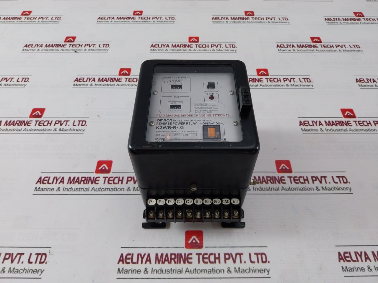 Omron K2wr-R-S5 Reverse Power Relay 220v