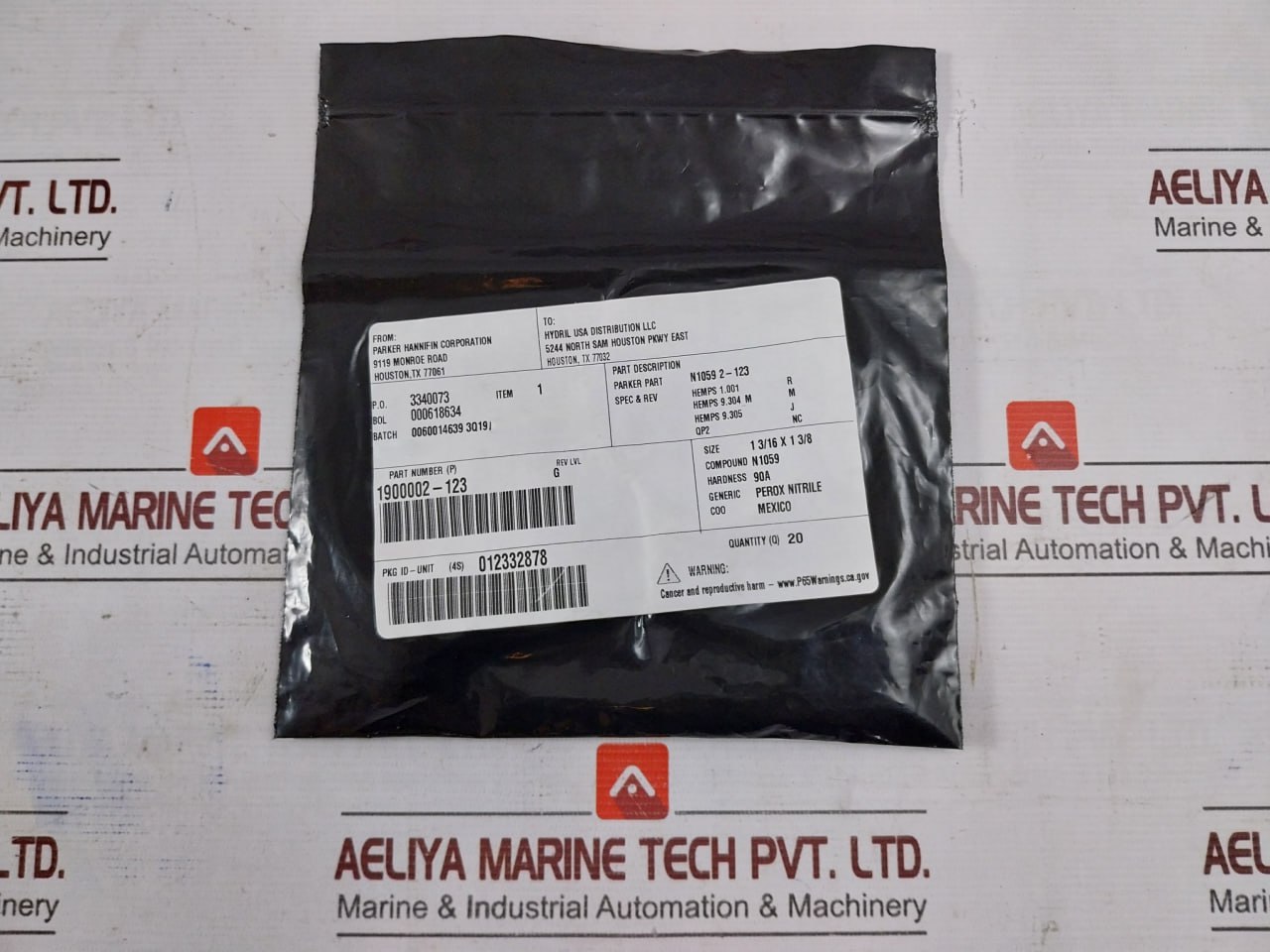 Parker 1900002-123 O Ring 90 Duro 2-123 - Image 8