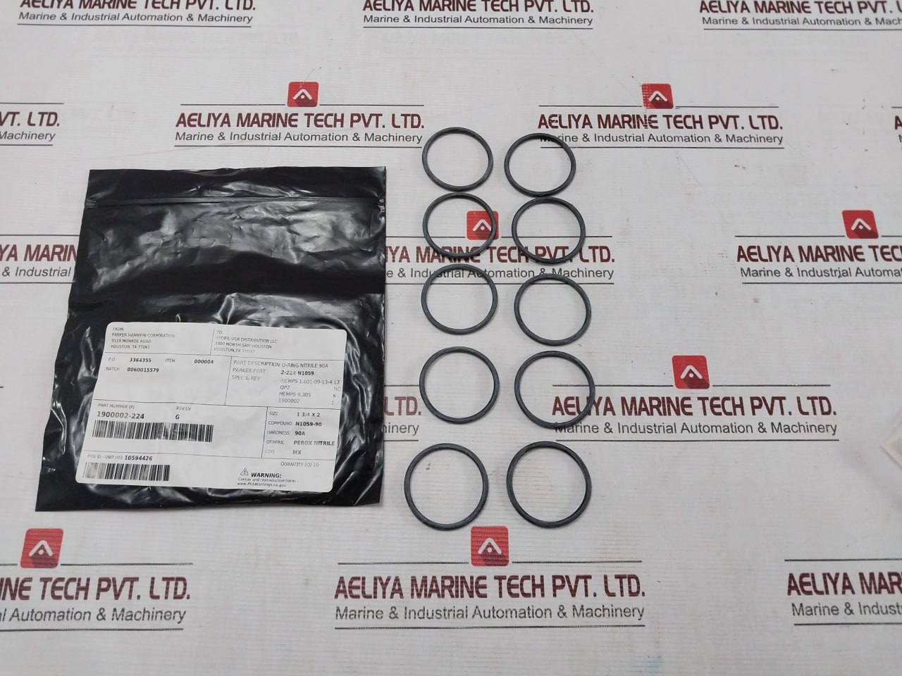 Parker 1900002-224 O-Ring Perox Nitrile - Image 6
