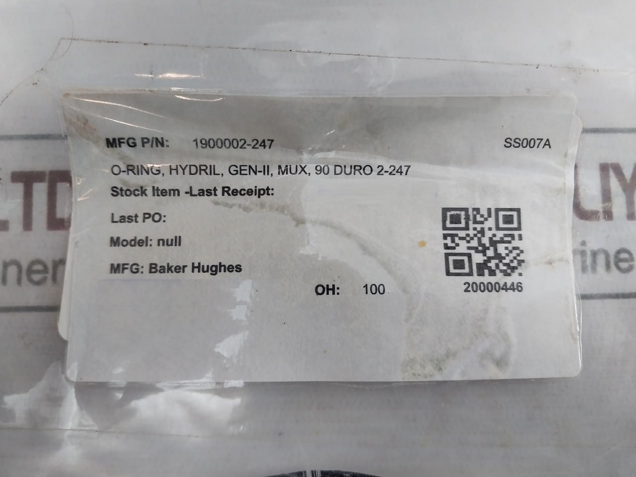 Parker N0552 2-247 O-Ring Gen-Ii Mux 90 Duro - Image 7