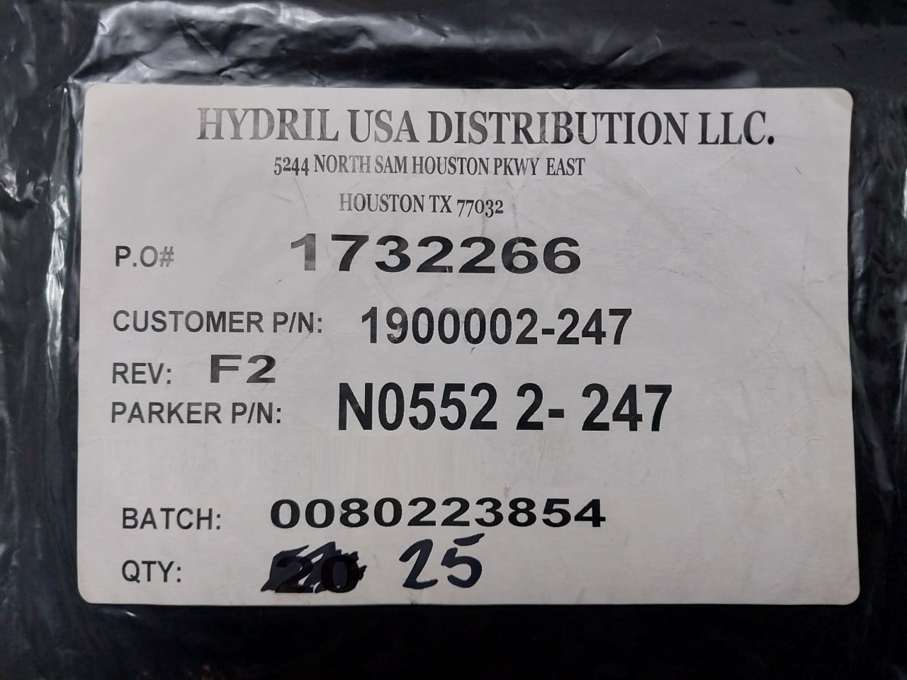 Parker N0552 2-247 O-Ring Gen-Ii Mux 90 Duro - Image 8