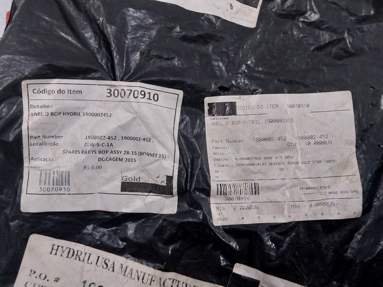 Parker N0552 2-452 Anel O Bop O-Ring For Spares Part Assy - Image 8