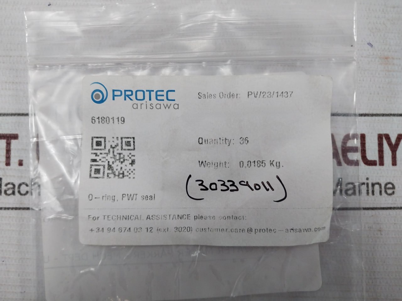 Protec Arisawa 6180119 Pwt O-Ring Seal - Image 6