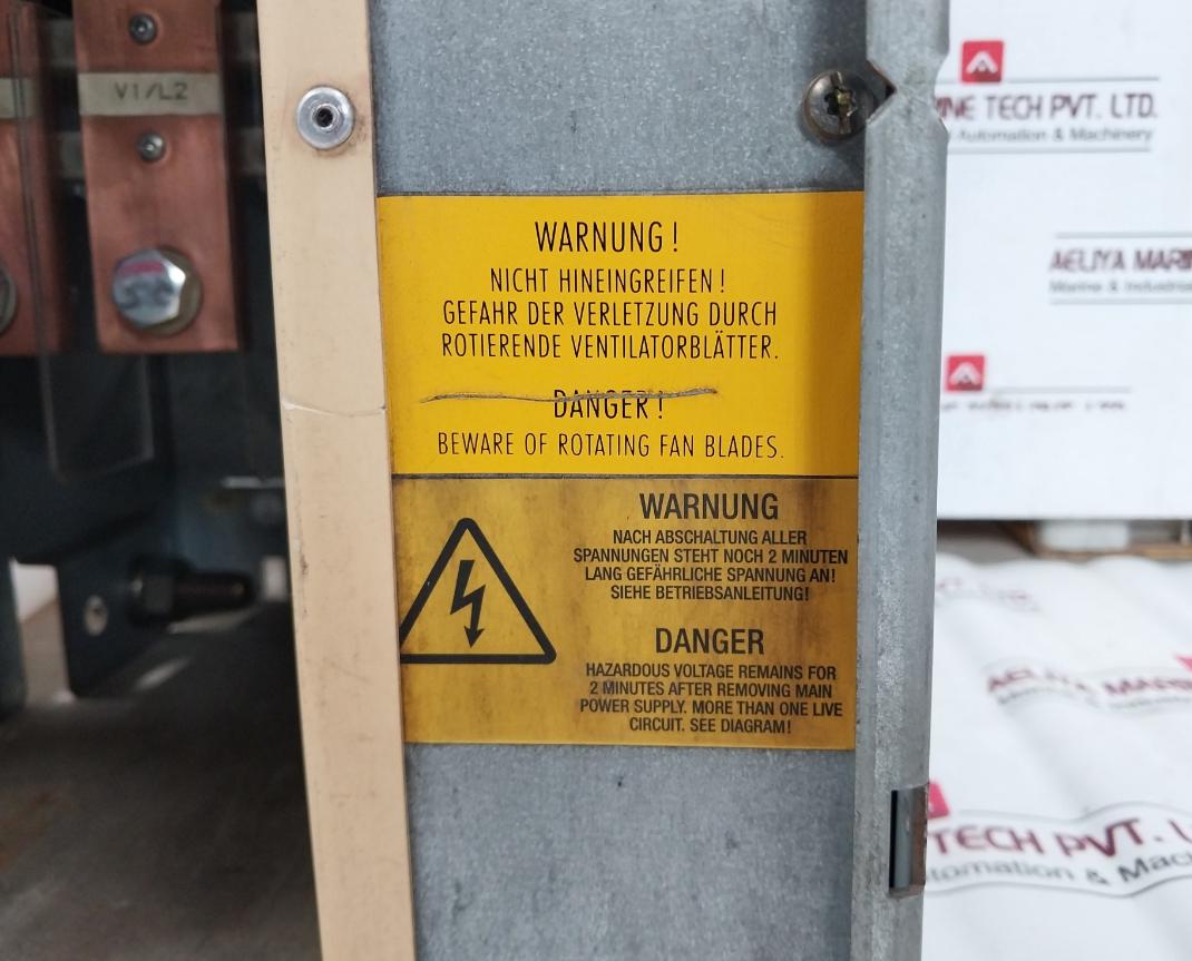 Siemens 6se7036-1ee85-0aa0 Masterdrive Converter 480v - Image 3