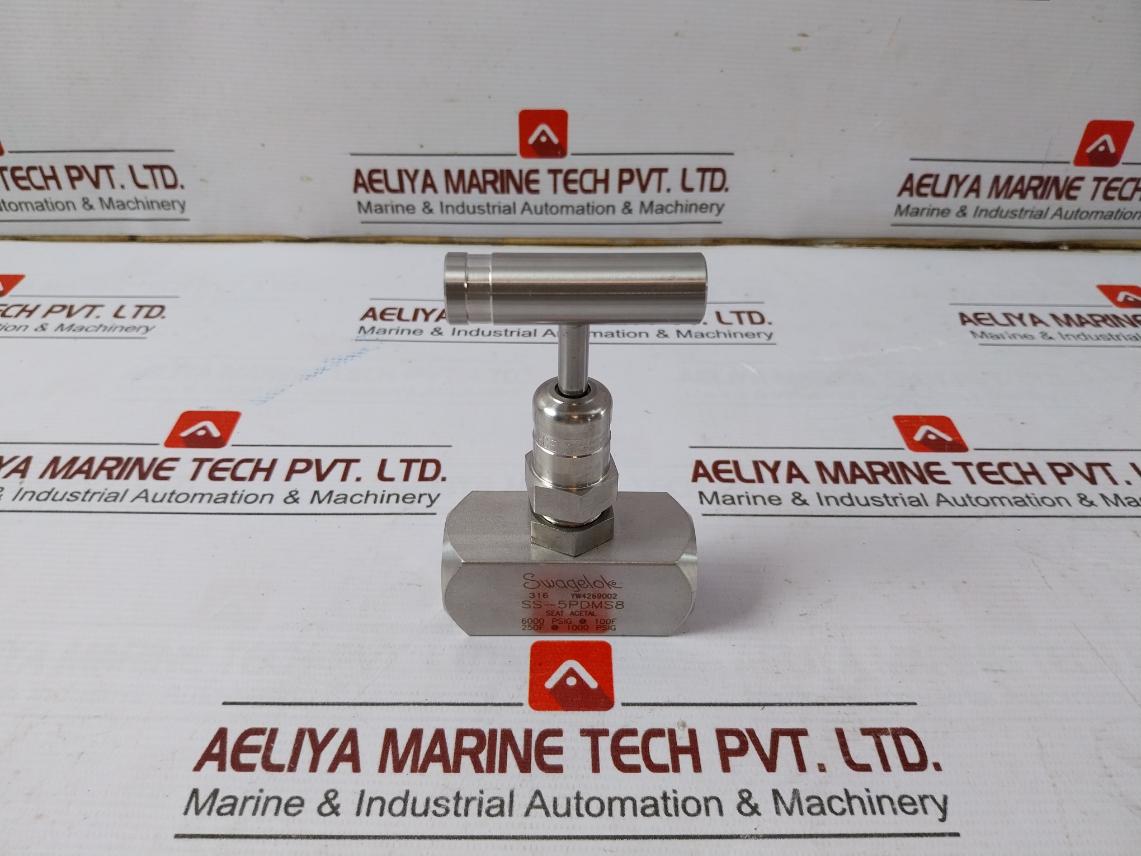 Swagelok Ss-5pdms8 Rising Plug Screwed Bonnet Needle Valve