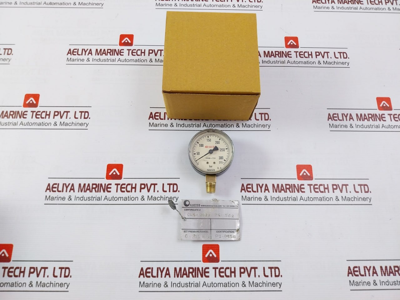 Wika 0-315 Bar Oxygen Air Pressure Gauge