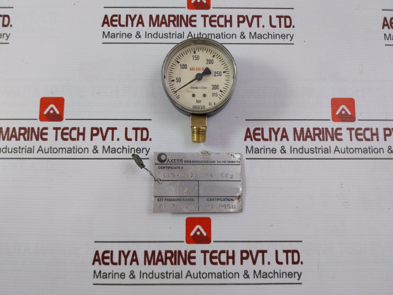 Wika 0-315 Bar Oxygen Air Pressure Gauge - Image 5