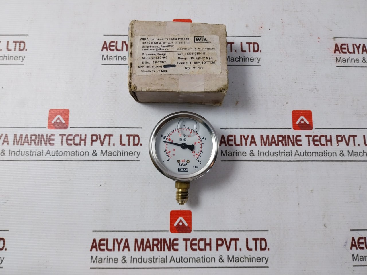 Wika 213.53.063 Pressure Gauge 42psi