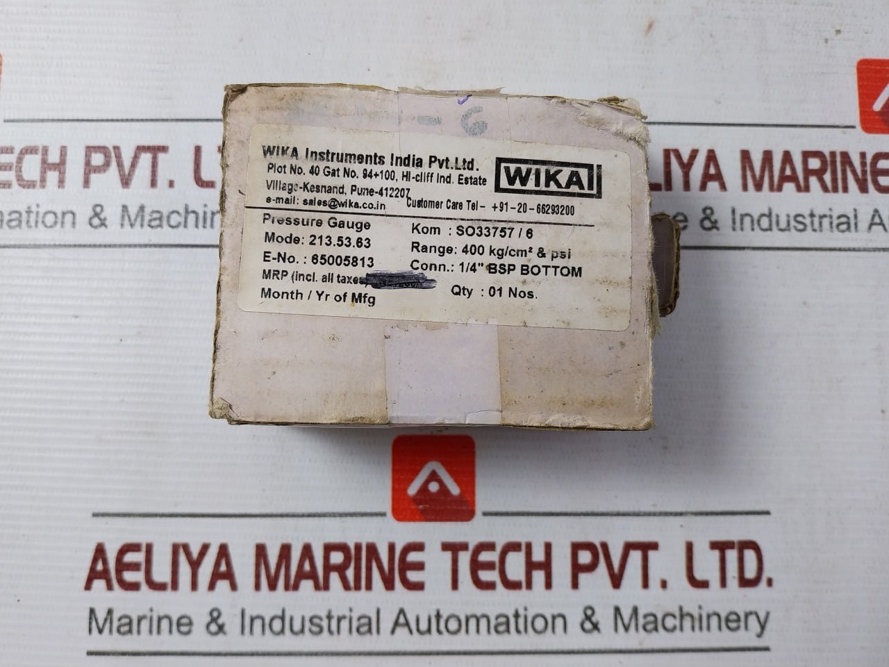 Wika 213.53.63 Pressure Gauge 5600psi - Image 5