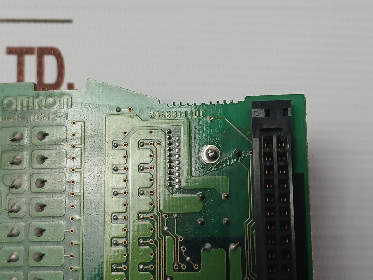 Omron Cqm1-Id212-1 Input Module Pcb 711v - Image 5