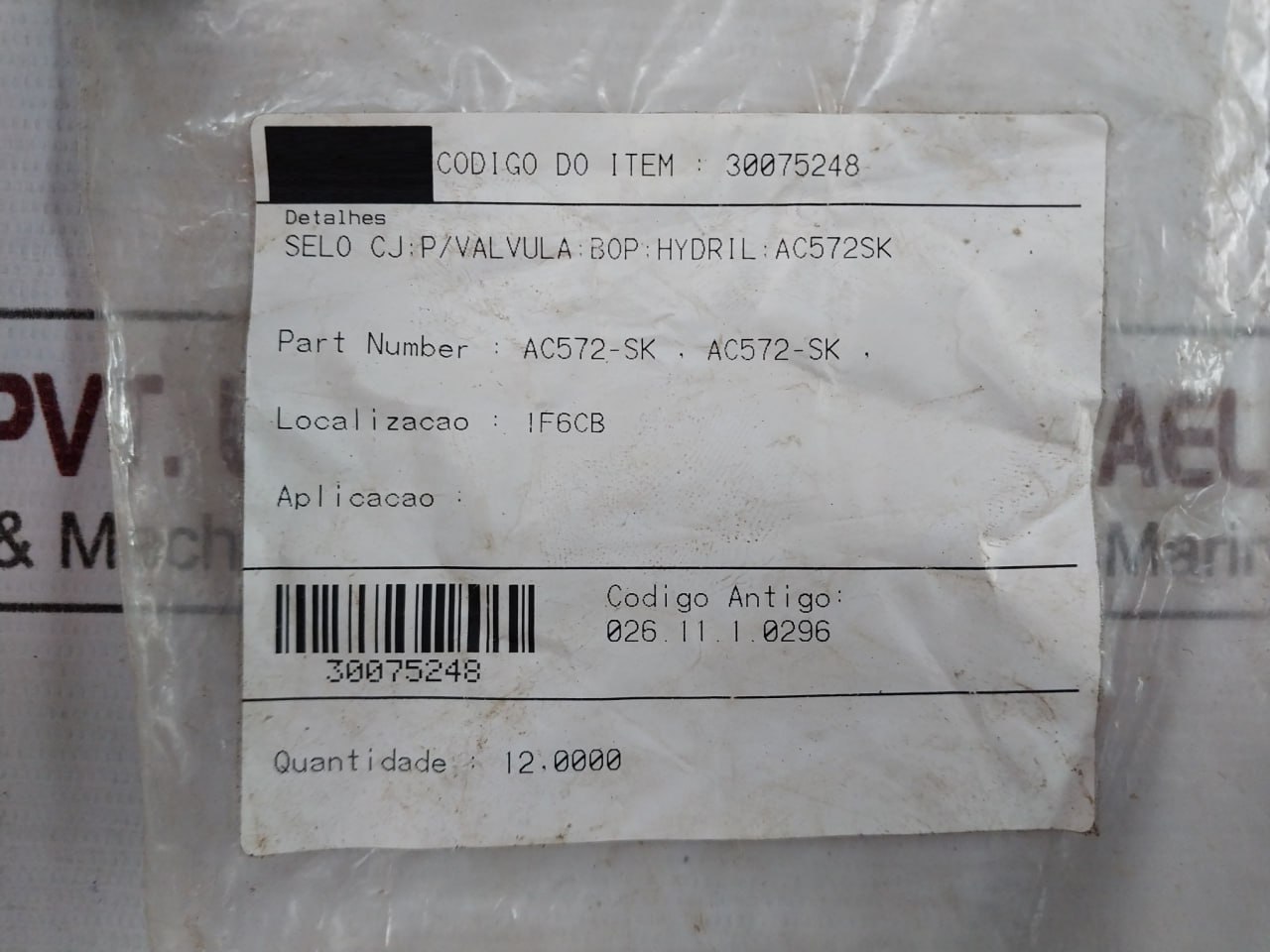 Hydril Ac572-Sk Valve Repair Seal Kit - Image 13