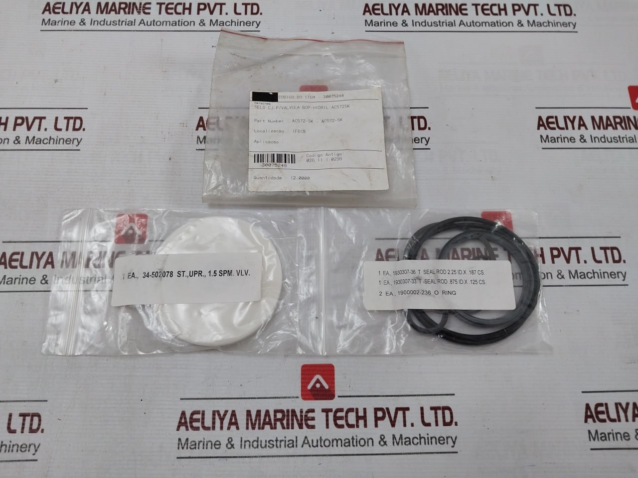 Hydril Ac572-Sk Valve Repair Seal Kit - Image 23