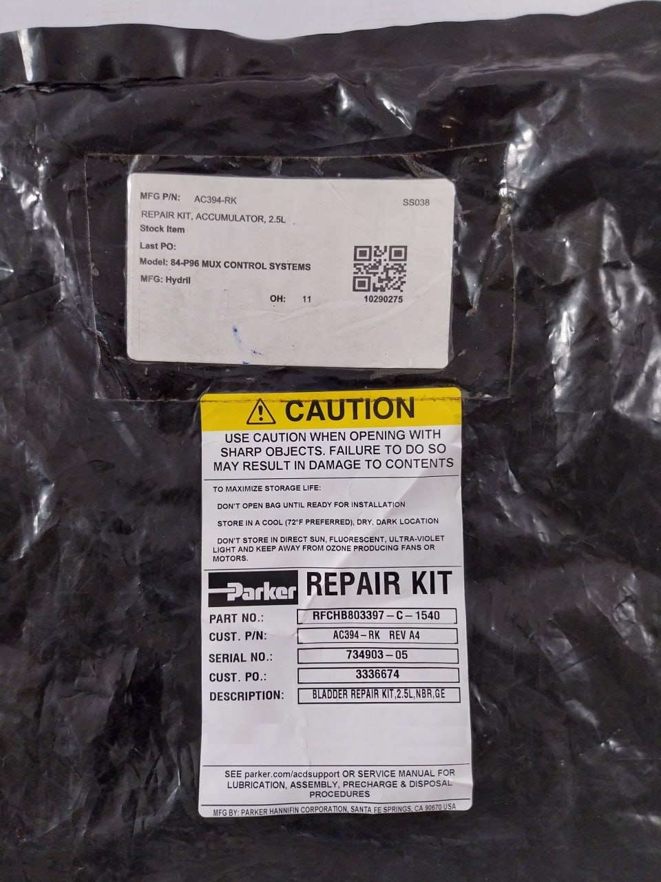 Hydril Ac394-Rk Accumulator Bladder Repair Kit - Image 6