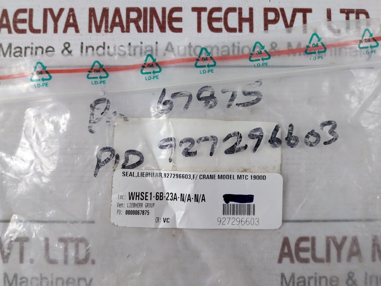 Liebherr 927296603 Valve Cover Gasket Seal For Crane Model - Image 6