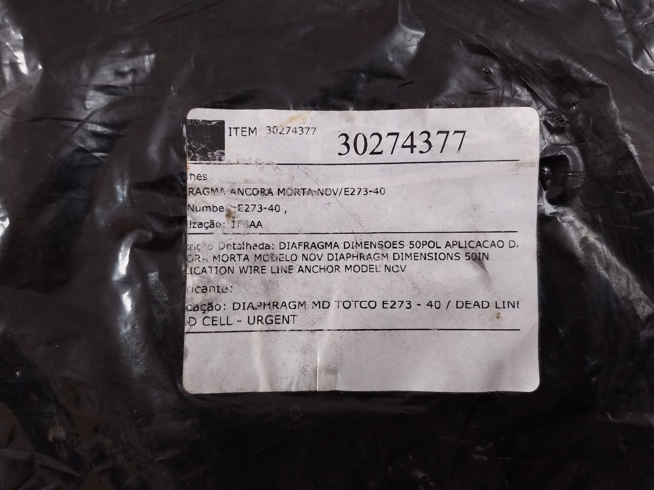 Md Totco E273-40 Insert Wire Line Anchor Diahpragm - Image 7