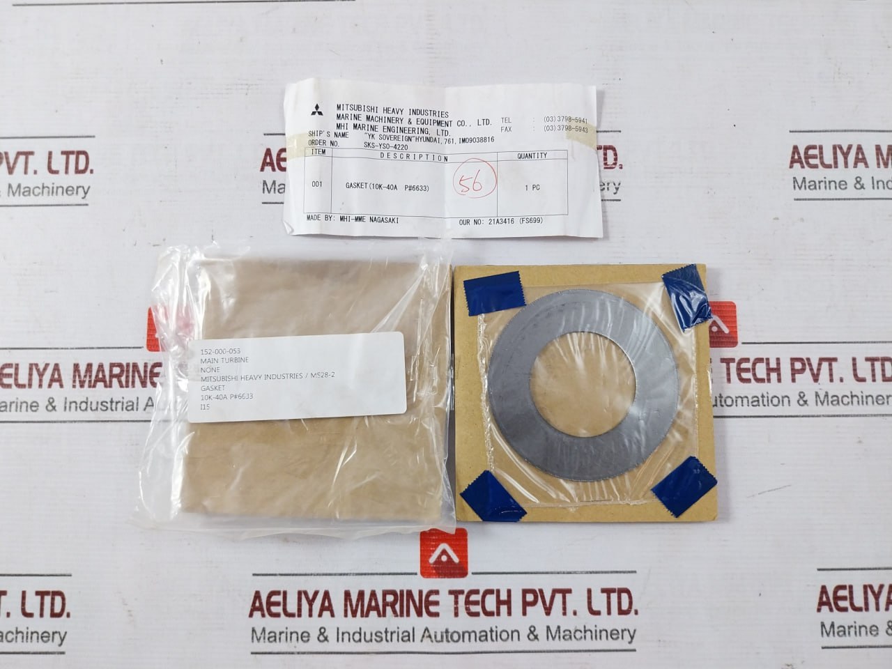 Mitsubishi Ms28-2 Gasket With Thin Metal Plate