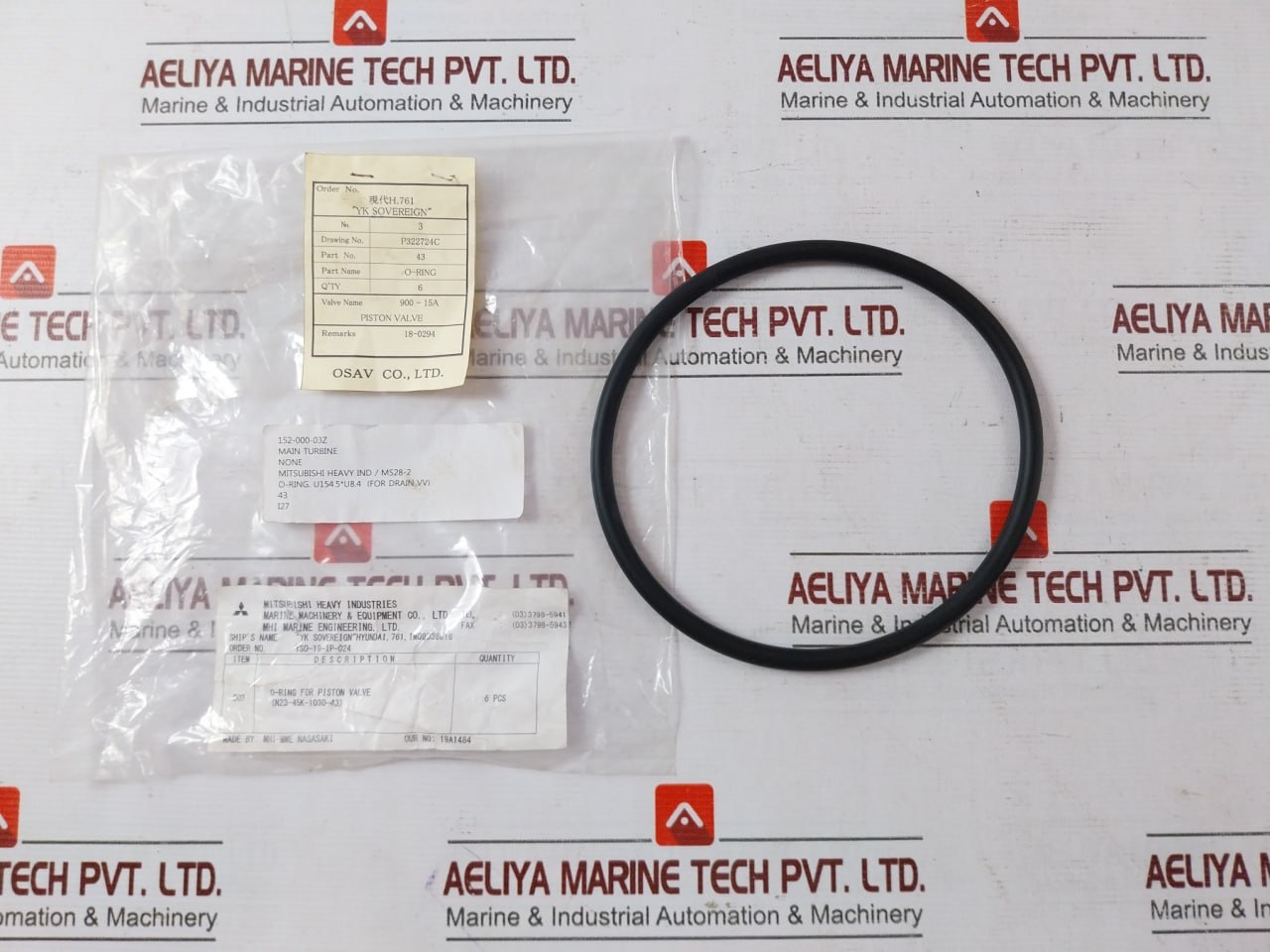 Mitsubishi Ms28-2 O-Ring For Piston Valve