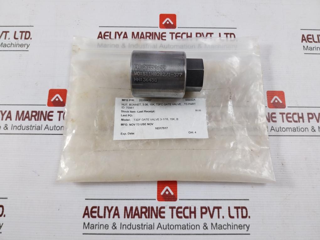 Nov 20358437 Nut Bonnet 3.06 15k T3fc Gate Valve