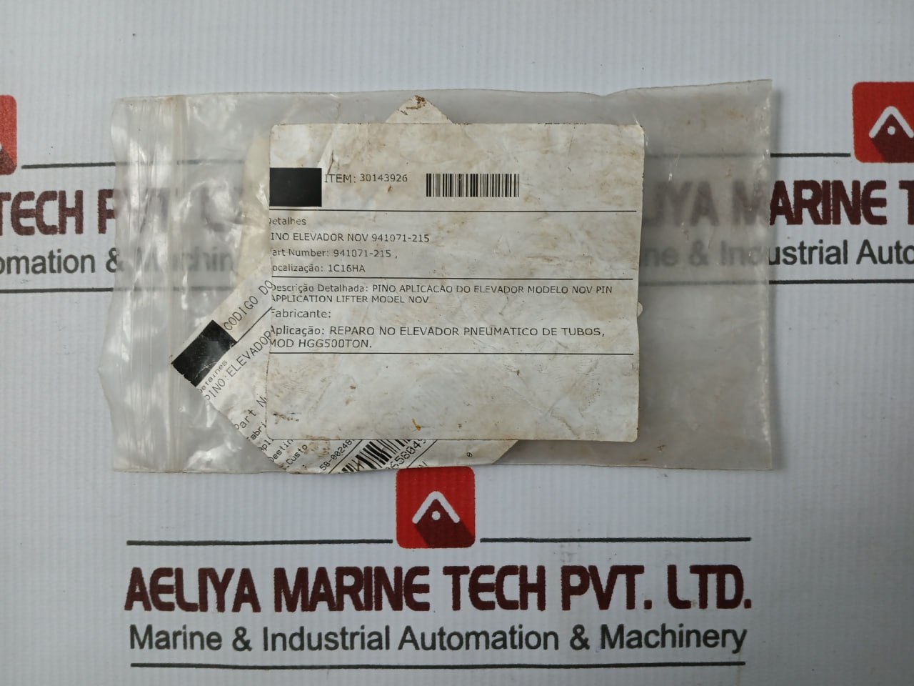 Nov 941071-215 Lifter Pin For Pneumatic Tube Elevator - Image 5