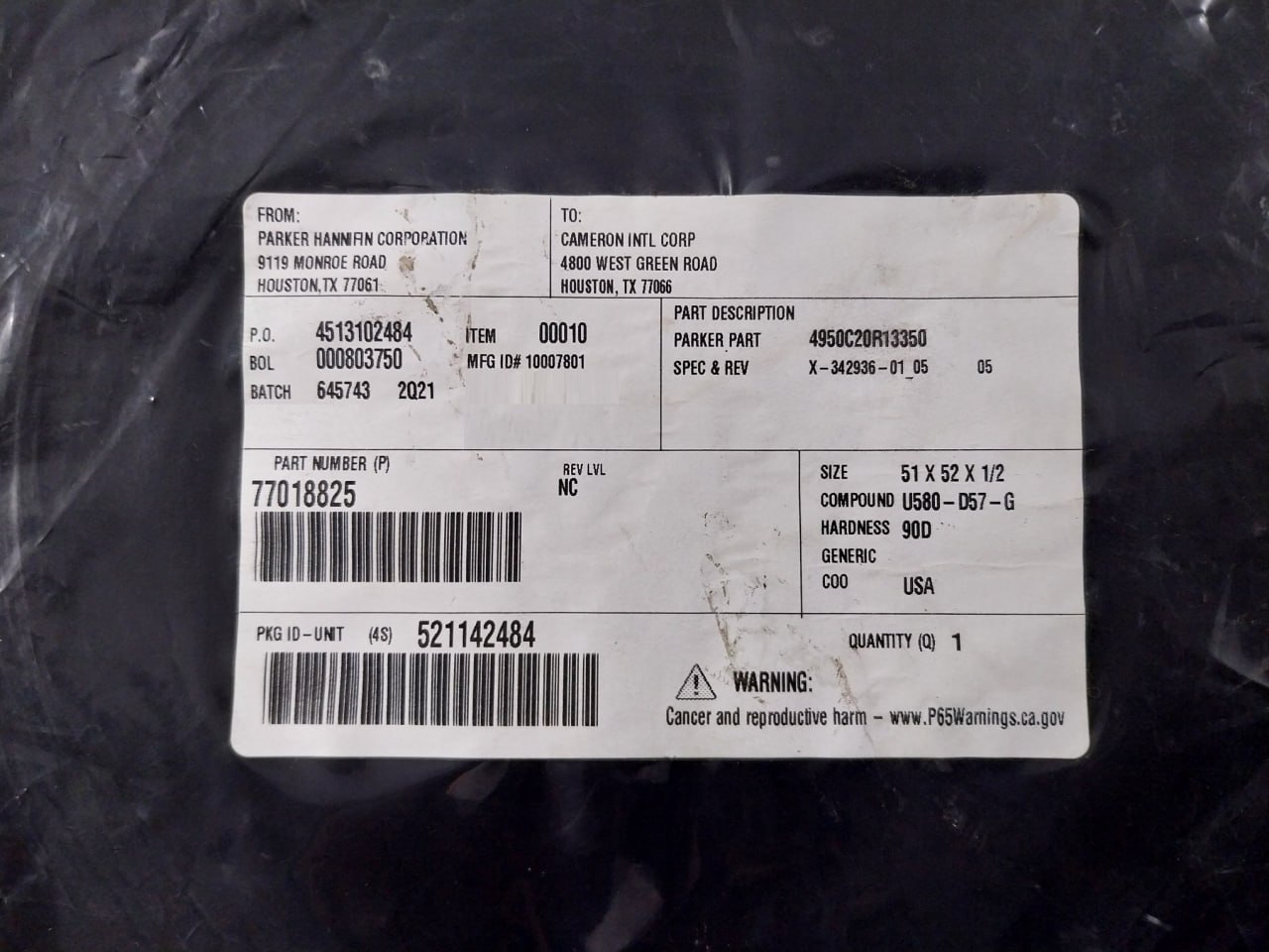 Parker 77018825 Cylinder Seal Kit - Image 5