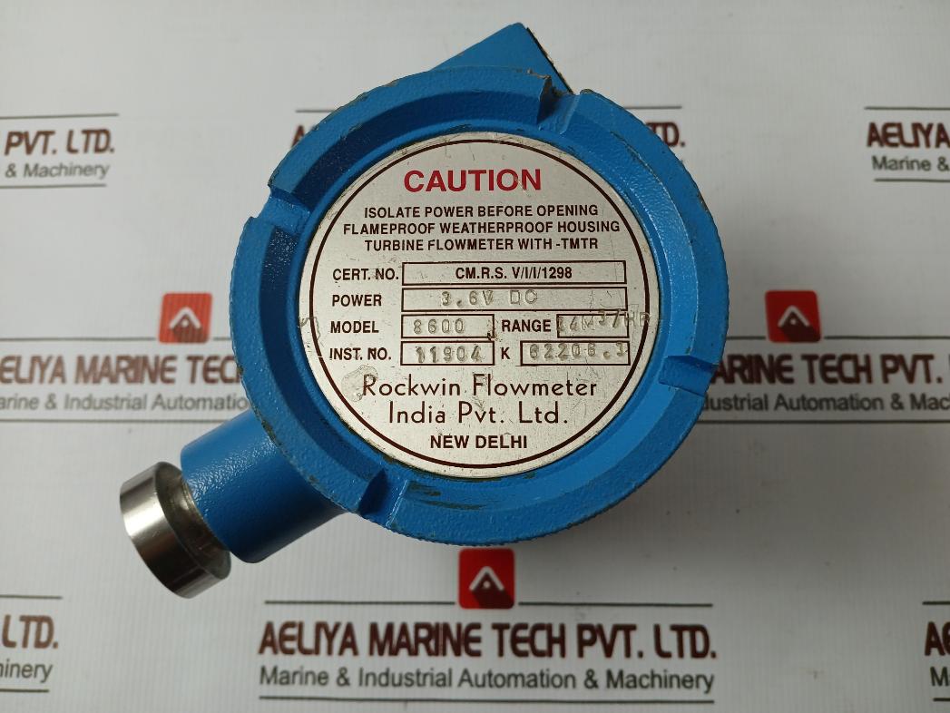 Rockwin Tmtr 8600 Turbine Flowmeter 3.6v - Image 5