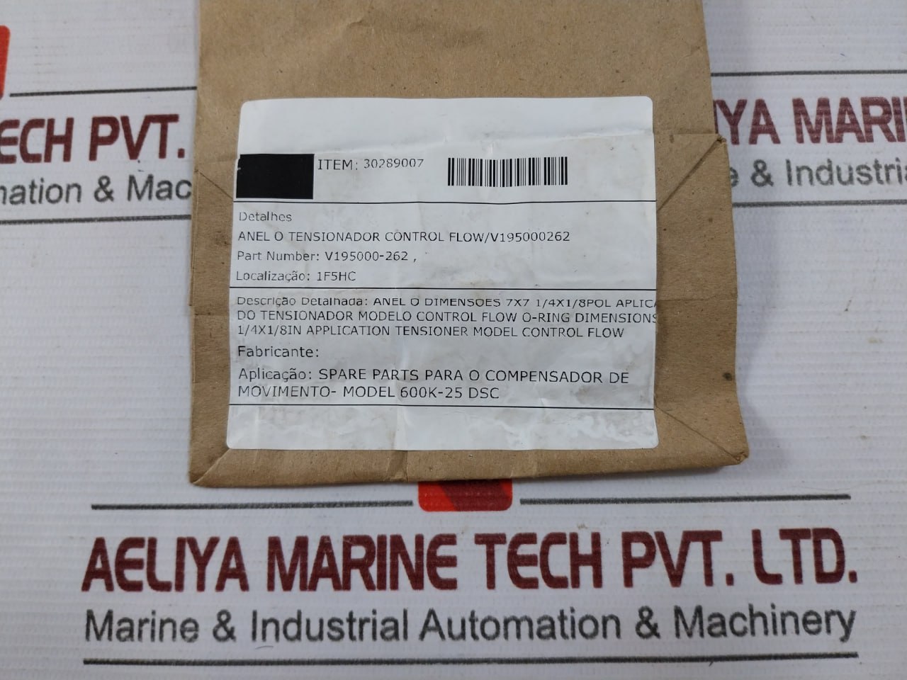 Control Flow V195000-262 O-Ring Dimensions - Image 6